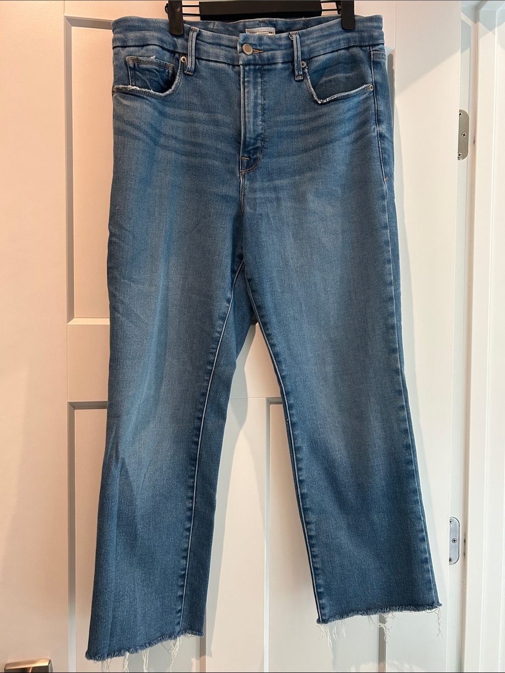 Good American Soft Tech Good Legs Straight Jean